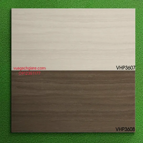 Gạch Đá Mờ 30x60 Ốp Lát Viglacera vân gỗ nâu VHP3607 - VHP3608