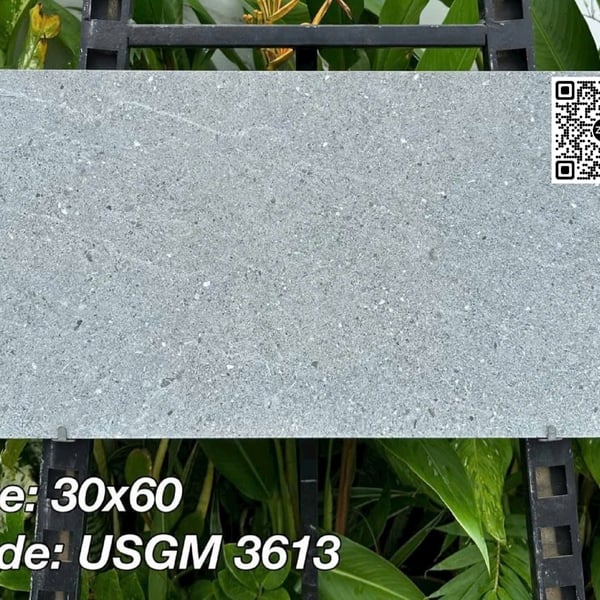 Gạch Đá Mờ 30x60 Ốp Lát Giá Rẻ xám đậm USGM3613