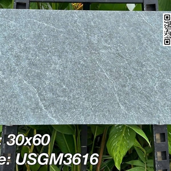 Gạch Đá Mờ 30x60 Ốp Lát Giá Rẻ xám vân đá USGM3616