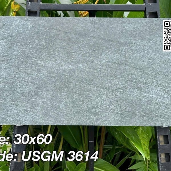 Gạch Đá Mờ 30x60 Ốp Lát Giá Rẻ xám xi măng USGM3614