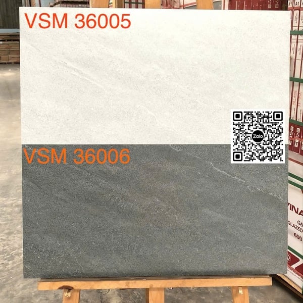 Gạch Đá Mờ 30x60 Ốp Lát Giá Rẻ xám vân trắng VSM36005 - VSM36006