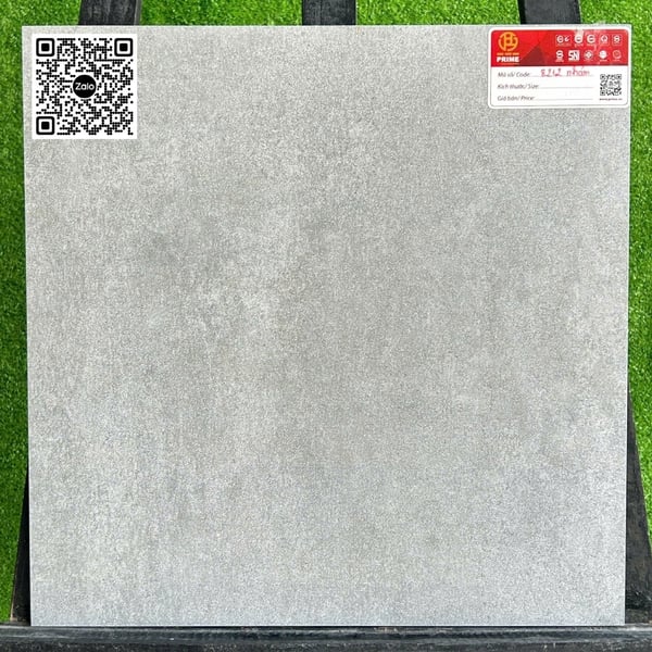 Gạch Đá Mờ 40x40 Prime Ốp Lát Giá Rẻ xám xi măng 8212