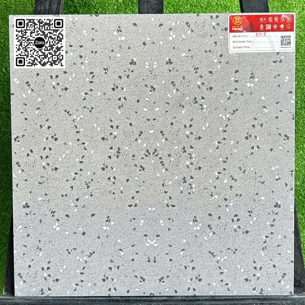 Gạch Đá Mờ 40x40 Prime Ốp Lát Giá Rẻ terrazzo xám 8018