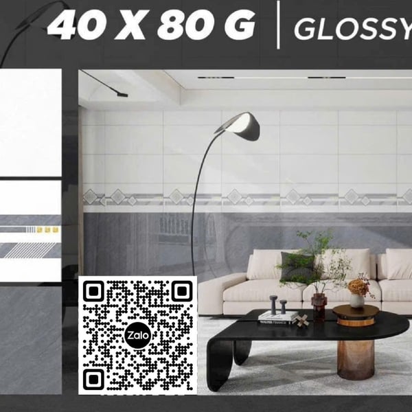 Gạch Đá 40x80 Ốp Tường Giá Rẻ xám vân đá UT483007W