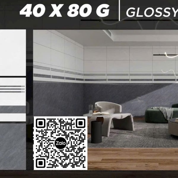 Gạch Đá 40x80 Ốp Tường Giá Rẻ xám vân đá UT483008W