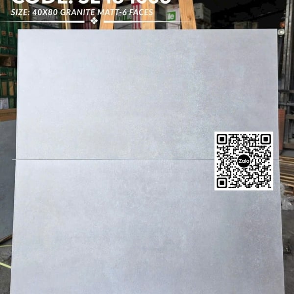 Gạch Đá Mờ 40x80 Ốp Tường Giá Rẻ màu xám SL484003 - SL484004