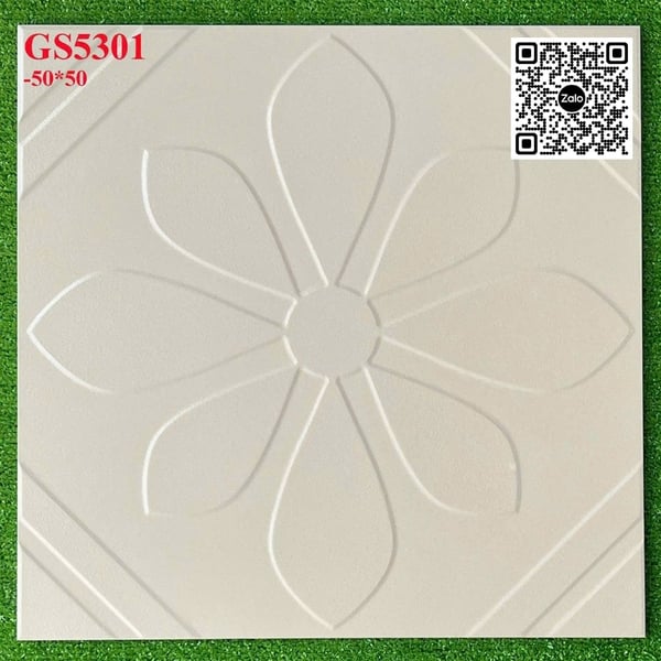 Gạch Đá Mờ 50x50 Ốp Lát Sân Vườn Giá Rẻ màu kem GS5301