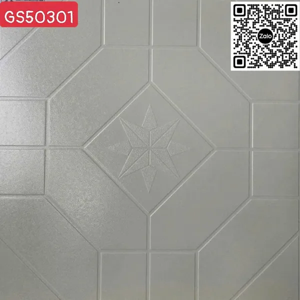 Gạch Đá Mờ 50x50 Ốp Lát Sân Vườn Giá Rẻ trắng sữa GS50301