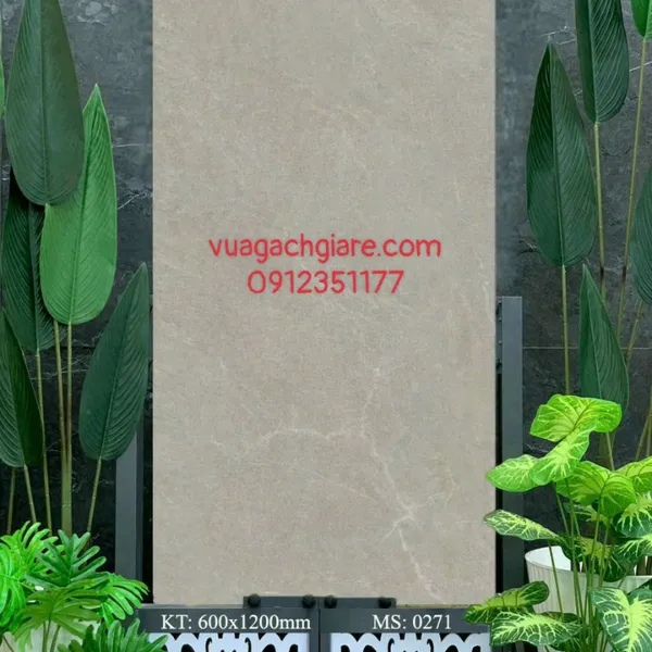 Gạch Đá Mờ Ốp Lát 60x120 AMY nâu đất 0271
