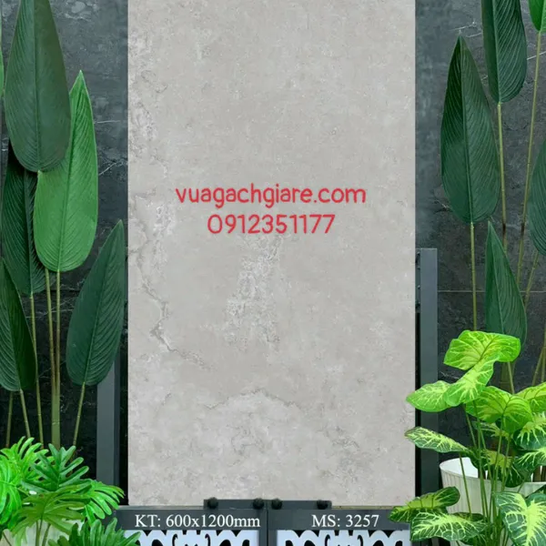 Gạch Đá Mờ Ốp Lát 60x120 AMY xám vân đá 3257
