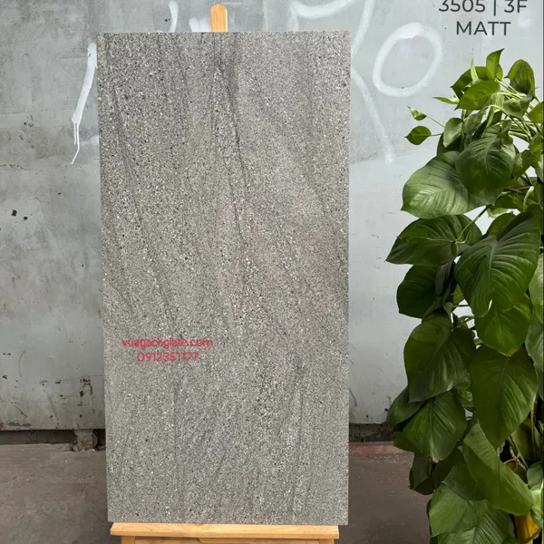 Gạch Đá Mờ 60x120 Ốp Lát Ấn Độ xám vân 3505