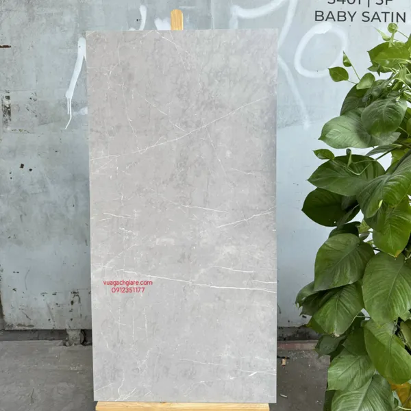 Gạch Đá Mờ 60x120 Ốp Lát Ấn Độ xám vân trắng 3401