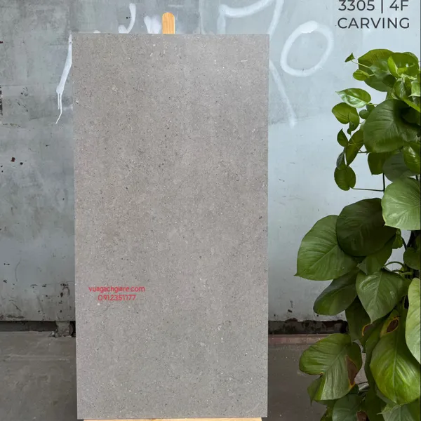Gạch Đá Mờ 60x120 Ốp Lát Ấn Độ xám xi măng 3305