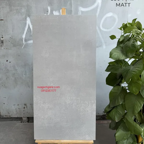 Gạch Đá Mờ 60x120 Ốp Lát Ấn Độ xám xi măng 3504