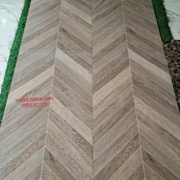 Gạch Đá Mờ 60x120 Ốp Lát Trung Quốc vân gỗ nâu F12622