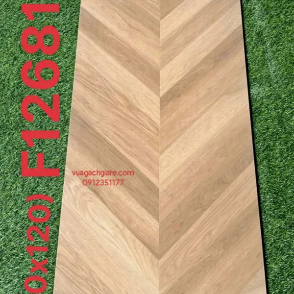 Gạch Đá Mờ 60x120 Ốp Lát Trung Quốc vân gỗ nâu F126811