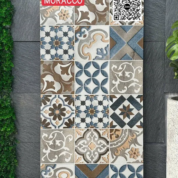 Gạch Đá Mờ 60x120 Ốp Lát Ấn Độ bông cổ Moracco