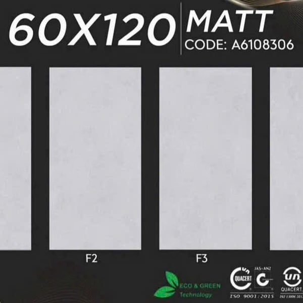 Gạch Đá Mờ 60x120 Ốp Lát Giá Rẻ màu xám A6108306