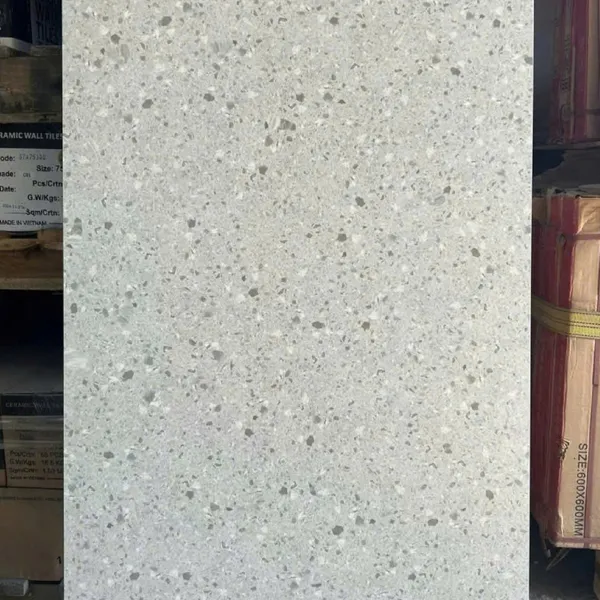 Gạch Đá Mờ 60x120 Ốp Lát Giá Rẻ terrazzo xám 126055