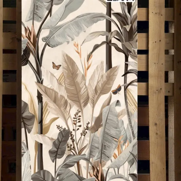 Gạch Đá 60x120 Ốp Lát Trang Trí Giá Rẻ hoa lá màu xám