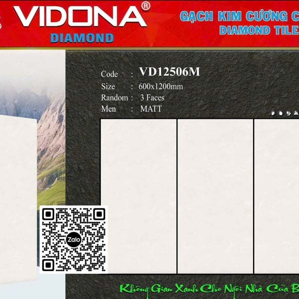Gạch Đá Mờ 60x120 Ốp Lát Giá Rẻ xám nhạt VD12506M