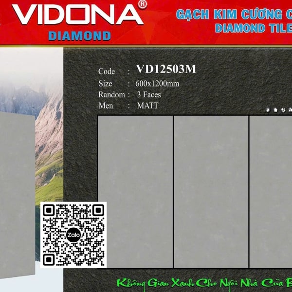 Gạch Đá Mờ 60x120 Ốp Lát Giá Rẻ xám xi măng VD12503M