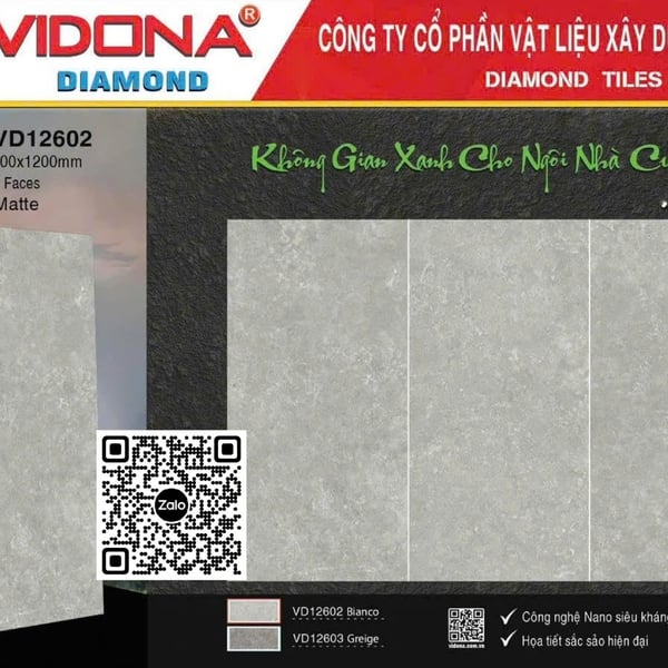 Gạch Đá Mờ 60x120 Ốp Lát Giá Rẻ xám xi măng VD12602
