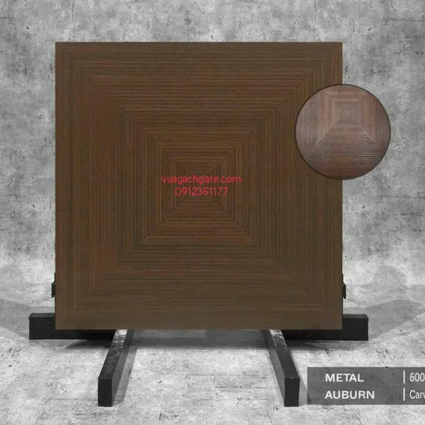 Gạch Đá 60x60 Ốp Lát Ấn Độ vân gỗ nâu