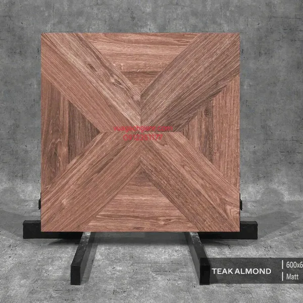 Gạch Đá 60x60 Ốp Lát Ấn Độ vân gỗ nâu