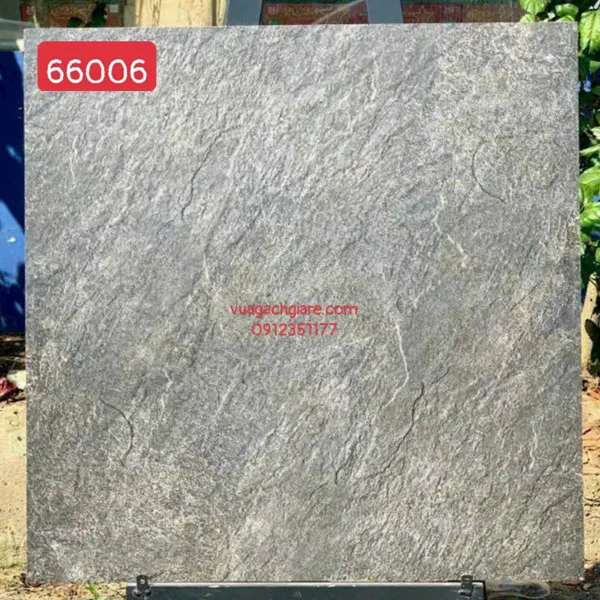 Gạch Đá Mờ 60x60 Ốp Lát Giá Rẻ xám vân đá 66006