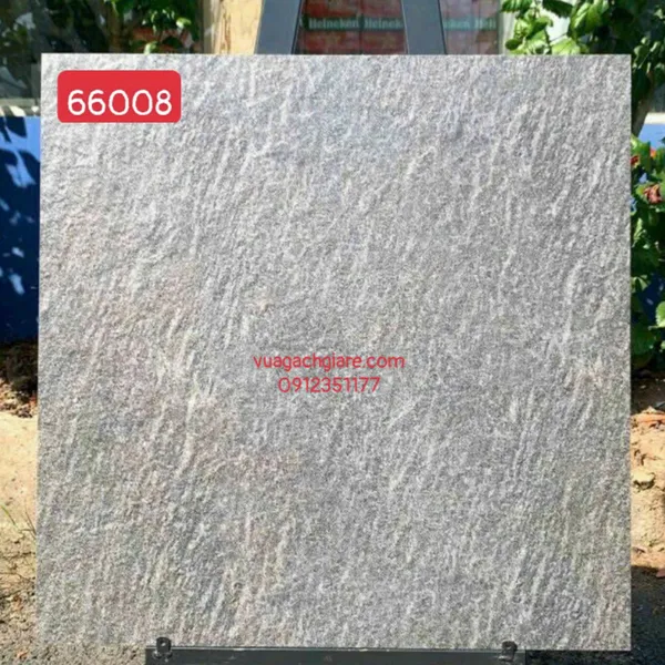 Gạch Đá Mờ 60x60 Ốp Lát Giá Rẻ xám vân đá 66008