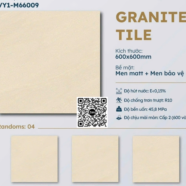 Gạch Đá Mờ 60x60 Ốp Lát Giá Rẻ kem vàng M66009