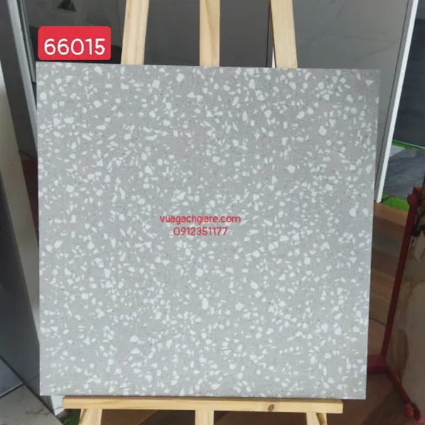 Gạch Đá Mờ 60x60 Ốp Lát Giá Rẻ terrazzo xám 66015