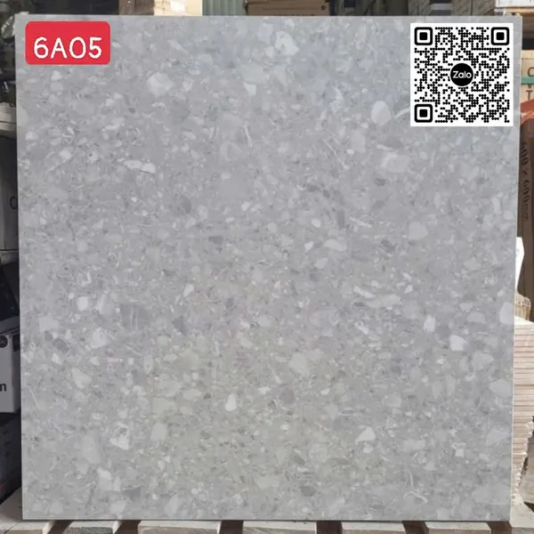Gạch Đá Mờ 60x60 Ốp Lát Giá Rẻ terrazzo xám 6A05