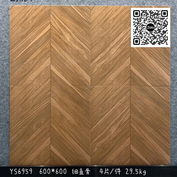 Gạch Đá Mờ 60x60 Ốp Lát Vân Gỗ YS6959