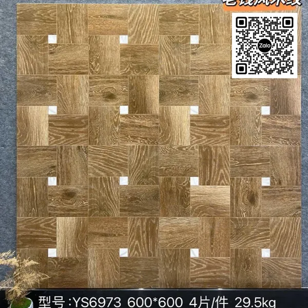 Gạch Đá Mờ 60x60 Ốp Lát Vân Gỗ YS6973