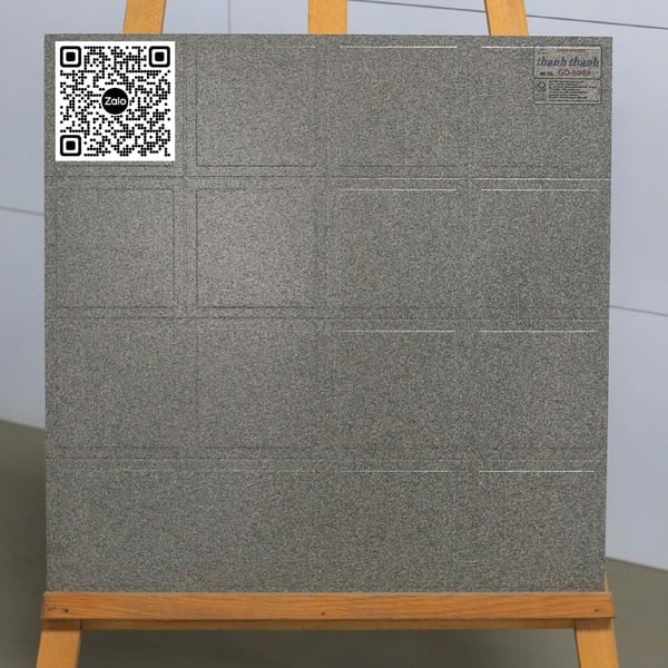 Gạch Đá Mờ 60x60 Ốp Lát Giá Rẻ xám đậm ô vuông GD6049