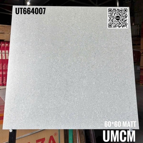 Gạch Đá Mờ 60x60 Ốp Lát Giá Rẻ xám nhạt UT664007