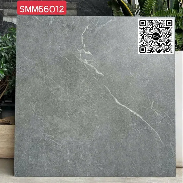 Gạch Đá Mờ 60x60 Ốp Lát Giá Rẻ xám vân trắng SMM66012
