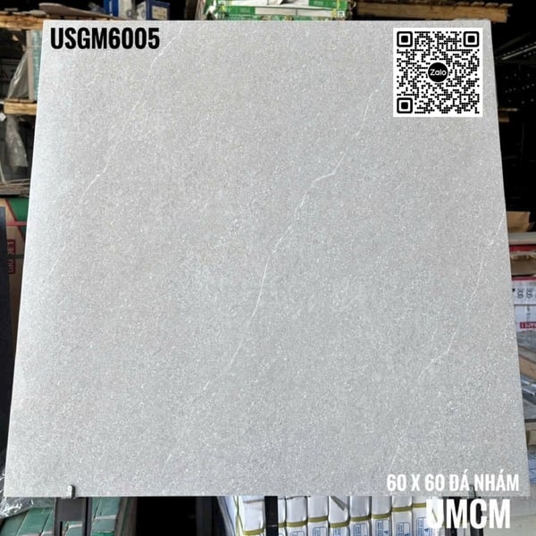 Gạch Đá Mờ 60x60 Ốp Lát Giá Rẻ xám vân trắng USGM6005