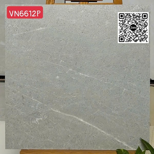 Gạch Đá Mờ 60x60 Ốp Lát Giá Rẻ xám vân trắng VN6612P