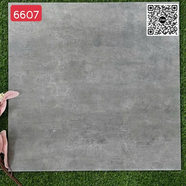Gạch Đá Mờ 60x60 Ốp Lát Giá Rẻ xám xi măng 6607