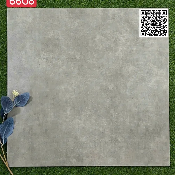 Gạch Đá Mờ 60x60 Ốp Lát Giá Rẻ xám xi măng 6608