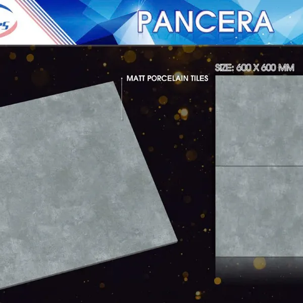 Gạch Đá Mờ 60x60 Ốp Lát Pancera Giá Rẻ xám xi măng KM677