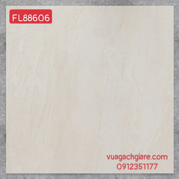 Gạch Đá Mờ 80x80 Ốp Lát Giá Rẻ kem vàng FL88606