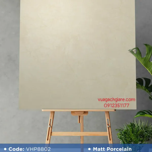 Gạch Đá Mờ 80x80 Ốp Lát Giá Rẻ kem vàng VHP8802