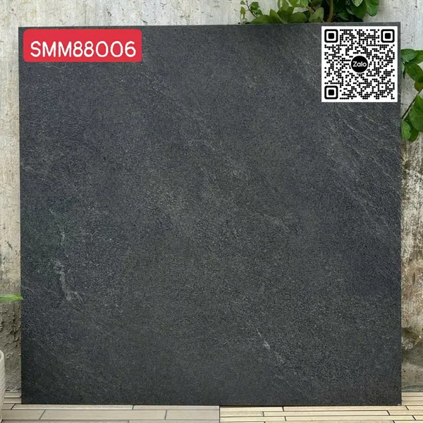 Gạch Đá Mờ 80x80 Ốp Lát Giá Rẻ màu đen SMM88006