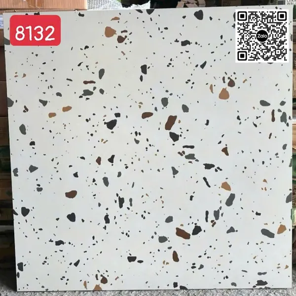 Gạch Đá Mờ 80x80 Ốp Lát Giá Rẻ Terrazzo hạt lớn 8132