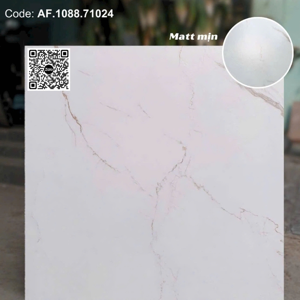 Gạch Đá Mờ 80x80 Ốp Lát Trang Trí Giá Rẻ trắng vân khói AF.1088.71024