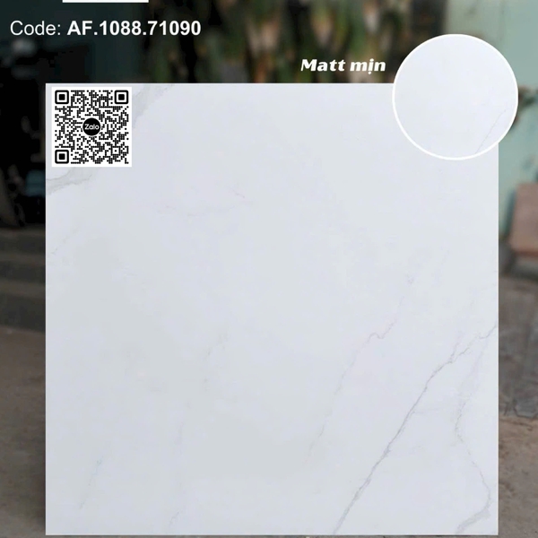 Gạch Đá Mờ 80x80 Ốp Lát Trang Trí Giá Rẻ trắng vân khói AF.1088.71090